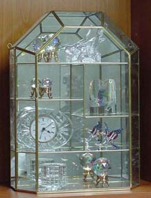 Cathedral glass Corio Cabinet
