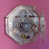 Sandiegostuff medium size octagon shaped cabinet in Frost