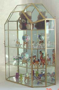 Brass and glass cabinet