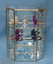 Small Flat top Curio cabinet