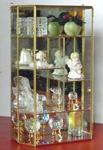 Medium size Flat Top Curio Cabinet