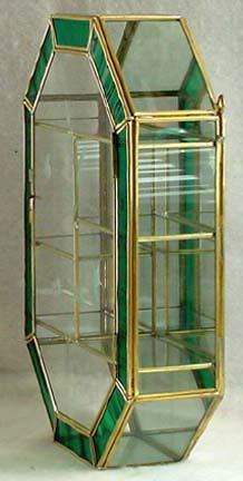 Green Brass cabinet side view