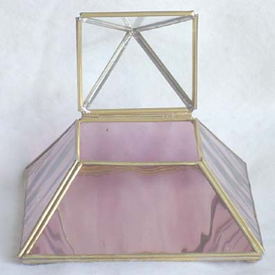 Rose colored pyramid